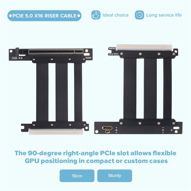 For Pcie 5.0 X16 Riser Cable E - Pcie 5.0 Gpu Riser Cable ulasan dan harga