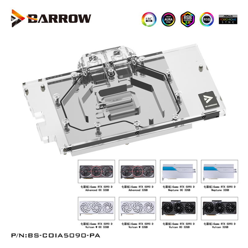 Barrow GPU Water Block for Col - Rtx 5090 32Gb ulasan dan harga