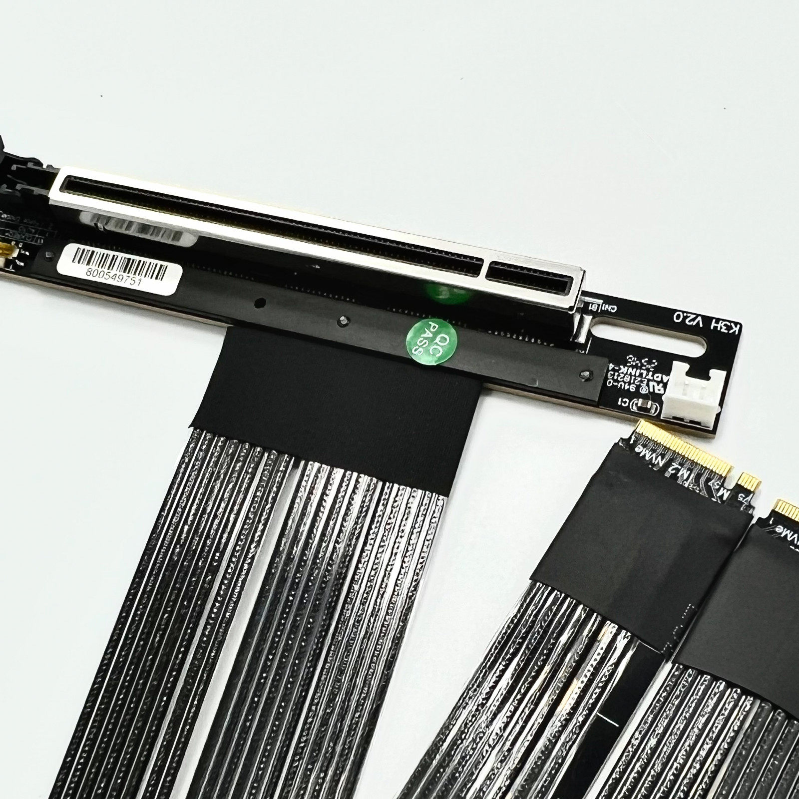 PCIe 5.0 X16 4*M.2 NVMe To X8  - Pcie 5.0 Gpu Riser Cable ulasan dan harga