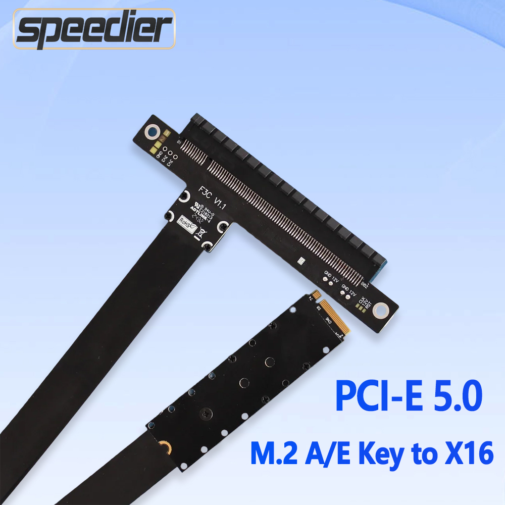 PCIe 5.0 X16 To M.2 NVMe Key M - Pcie 5.0 Gpu Riser Cable ulasan dan harga